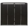 Cobertizo para 2 contenedores de basura ratán PE 140x80x117cm de vidaXL, Soportes para contenedores de residuos - Ref: Foro24...