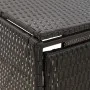 Cobertizo para 2 contenedores de basura ratán PE 140x80x117cm de vidaXL, Soportes para contenedores de residuos - Ref: Foro24...