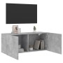 Mueble para TV de pared gris hormigón 100x30x41 cm en Muebles TV | Comprar online en Foru.es