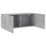 Mueble para TV de pared gris hormigón 100x30x41 cm en Muebles TV | Comprar online en Foru.es