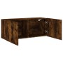 Mueble para TV de pared roble ahumado 100x30x41 cm en Muebles TV | Comprar online en Foru.es