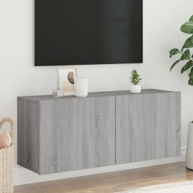 Mueble para TV de pared gris Sonoma 100x30x41 cm en Muebles TV | Comprar online en Foru.es