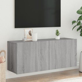 Mueble para TV de pared gris Sonoma 100x30x41 cm en Muebles TV | Comprar online en Foru.es