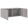 Mueble para TV de pared gris Sonoma 100x30x41 cm en Muebles TV | Comprar online en Foru.es