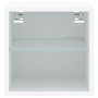 Mueble de TV de pared con luces LED blanco 30x28,5x30 cm en Muebles TV | Comprar online en Foru.es
