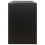 Cobertizo para 3 contenedores de basura ratán PE 207x80x117 cm de vidaXL, Soportes para contenedores de residuos - Ref: Foro2...