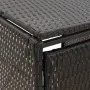 Cobertizo para 3 contenedores de basura ratán PE 207x80x117 cm de vidaXL, Soportes para contenedores de residuos - Ref: Foro2...