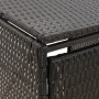 Cobertizo para 3 contenedores de basura ratán PE 207x80x117 cm de vidaXL, Soportes para contenedores de residuos - Ref: Foro2...
