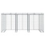 Muro de gaviones para contenedor de basura hierro 270x91x120 cm de vidaXL, Soportes para contenedores de residuos - Ref: Foro...