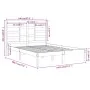 Estructura de cama de madera maciza blanca 140x190 cm de vidaXL, Camas y somieres - Ref: Foro24-3105776, Precio: 123,80 €, De...