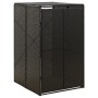 Cobertizo para contenedor de basura ratán PE 70x80x117 cm de vidaXL, Soportes para contenedores de residuos - Ref: Foro24-319...