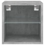 Mueble de TV de pared con luces LED gris hormigón 30x28,5x30 cm en Muebles TV | Comprar online en Foru.es