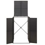 Cobertizo para contenedor de basura ratán PE 70x80x117 cm de vidaXL, Soportes para contenedores de residuos - Ref: Foro24-319...