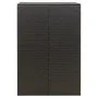 Cobertizo para contenedor de basura ratán PE 70x80x117 cm de vidaXL, Soportes para contenedores de residuos - Ref: Foro24-319...