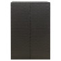 Cobertizo para contenedor de basura ratán PE 70x80x117 cm de vidaXL, Soportes para contenedores de residuos - Ref: Foro24-319...