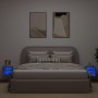 Muebles TV de pared luces LED 2 uds gris hormigón 30x28,5x30 cm en Muebles TV | Comprar online en Foru.es
