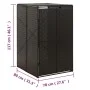 Cobertizo para contenedor de basura ratán PE 70x80x117 cm de vidaXL, Soportes para contenedores de residuos - Ref: Foro24-319...