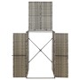 Cobertizo para contenedor de basura ratán PE gris 70x80x117 cm de vidaXL, Soportes para contenedores de residuos - Ref: Foro2...