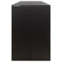 Cobertizo para 4 contenedores de basura ratán PE 274x80x117 cm de vidaXL, Soportes para contenedores de residuos - Ref: Foro2...