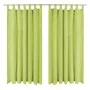 Cortinas de micro-raso con bucles 2 unidades 140x175cm verde by vidaXL, Curtains and curtains - Ref: Foro24-132222, Price: 24...