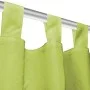 Cortinas de micro-raso con bucles 2 unidades 140x175cm verde by vidaXL, Curtains and curtains - Ref: Foro24-132222, Price: 24...