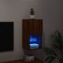 Mueble para TV con luces LED roble marrón 30,5x30x60 cm en Muebles TV | Comprar online en Foru.es
