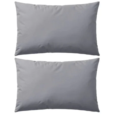 Cojines para exteriores 2 unidades 60x40 cm gris de vidaXL, Cojines - Ref: Foro24-132304, Precio: 30,95 €, Descuento: %