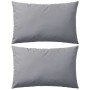 Cojines para exteriores 2 unidades 60x40 cm gris de vidaXL, Cojines - Ref: Foro24-132304, Precio: 34,41 €, Descuento: %