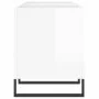 Furniture made of white glossy plywood discs 121x38x48 cm by vidaXL, CD and DVD storage - Ref: Foro24-831686, Price: 83,18 €,...