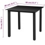 Mesa de jardín de aluminio y vidrio negra 80x80x74 cm de vidaXL, Mesas de jardín - Ref: Foro24-42787, Precio: 141,76 €, Descu...