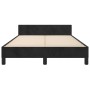 Estructura de cama con cabecero de terciopelo negro 120x200 cm de vidaXL, Camas y somieres - Ref: Foro24-347563, Precio: 116,...
