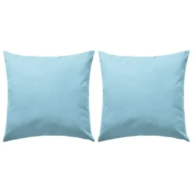 Cojines para exteriores 2 unidades 45x45 cm azul claro de vidaXL, Cojines - Ref: Foro24-132298, Precio: 30,40 €, Descuento: %