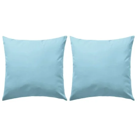 Cojines para exteriores 2 unidades 45x45 cm azul claro de vidaXL, Cojines - Ref: Foro24-132298, Precio: 30,40 €, Descuento: %