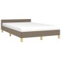 Estructura de cama con cabecero de tela gris taupe 120x200 cm de vidaXL, Camas y somieres - Ref: Foro24-347403, Precio: 118,2...