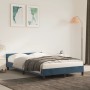 Estructura cama con cabecero terciopelo azul oscuro 120x200cm de vidaXL, Camas y somieres - Ref: Foro24-347565, Precio: 121,7...
