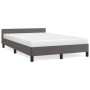 Estructura de cama con cabecero cuero sintético gris 120x200cm de vidaXL, Camas y somieres - Ref: Foro24-347493, Precio: 158,...
