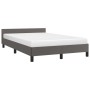 Estructura de cama con cabecero cuero sintético gris 120x200cm de vidaXL, Camas y somieres - Ref: Foro24-347493, Precio: 158,...