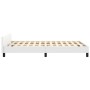 Estructura de cama cabecero cuero sintético blanco 120x200 cm de vidaXL, Camas y somieres - Ref: Foro24-347490, Precio: 106,0...