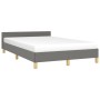 Estructura de cama con cabecero de tela gris oscuro 120x200 cm de vidaXL, Camas y somieres - Ref: Foro24-347400, Precio: 107,...