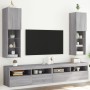 Muebles de TV con luces LED 2 uds gris Sonoma 30,5x30x102 cm en Muebles TV | Comprar online en Foru.es