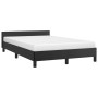 Estructura de cama con cabecero cuero sintético negro 120x200cm de vidaXL, Camas y somieres - Ref: Foro24-347489, Precio: 132...