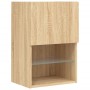 Mueble para TV con luces LED roble Sonoma 40,5x30x60 cm en Muebles TV | Comprar online en Foru.es