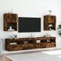 Mueble para TV con luces LED roble ahumado 40,5x30x60 cm en Muebles TV | Comprar online en Foru.es