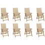 Sillas de jardín plegables y cojines 8 uds madera maciza acacia en Sillas de jardín | Comprar online en Foru.es