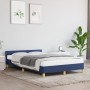 Estructura de cama con cabecero de tela azul 120x200 cm de vidaXL, Camas y somieres - Ref: Foro24-347405, Precio: 118,05 €, D...
