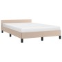 Estructura de cama cabecero cuero sintético capuchino 120x200cm de vidaXL, Camas y somieres - Ref: Foro24-347494, Precio: 118...