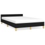Estructura de cama con cabecero de tela negro 120x200 cm de vidaXL, Camas y somieres - Ref: Foro24-347401, Precio: 132,92 €, ...