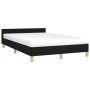 Estructura de cama con cabecero de tela negro 120x200 cm de vidaXL, Camas y somieres - Ref: Foro24-347401, Precio: 132,92 €, ...