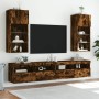 Muebles de TV con luces LED 2 uds roble ahumado 40,5x30x90 cm en Muebles TV | Comprar online en Foru.es