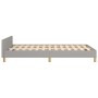 Estructura de cama con cabecero de tela gris claro 120x200 cm de vidaXL, Camas y somieres - Ref: Foro24-347399, Precio: 118,2...